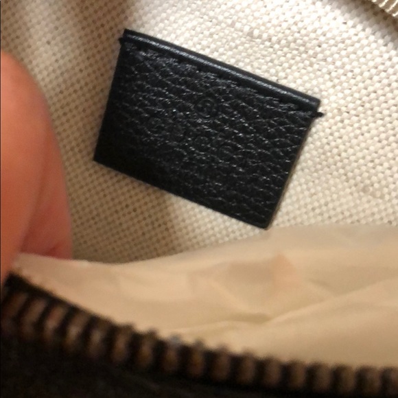 Gucci print belt bag in black. Sz 90 - Picture 3 of 8